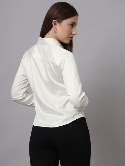 Women Classic Slim Fit Opaque Formal Shirt