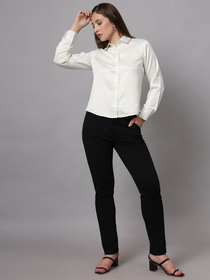 Women Classic Slim Fit Opaque Formal Shirt