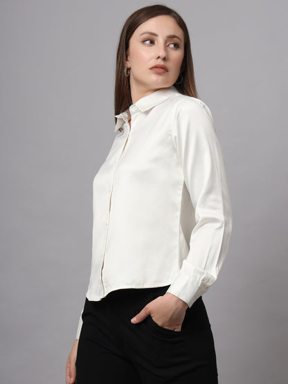 Women Classic Slim Fit Opaque Formal Shirt