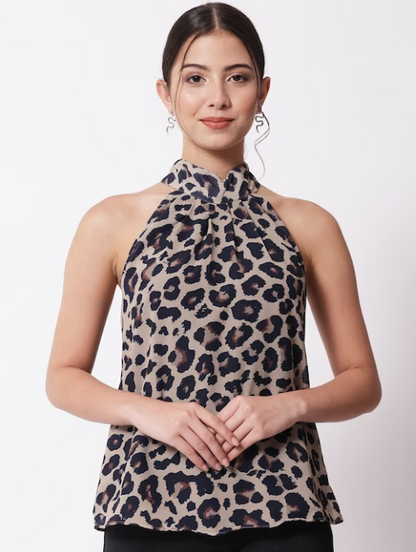 Women's animal print top