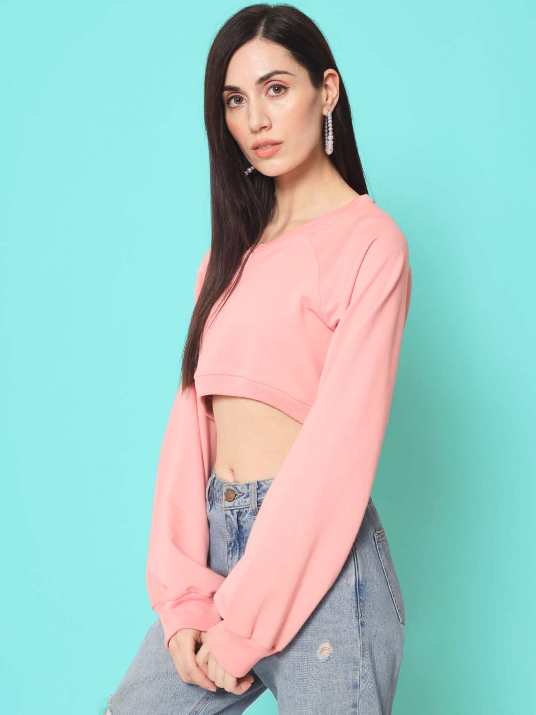 crop sweatshirt for women