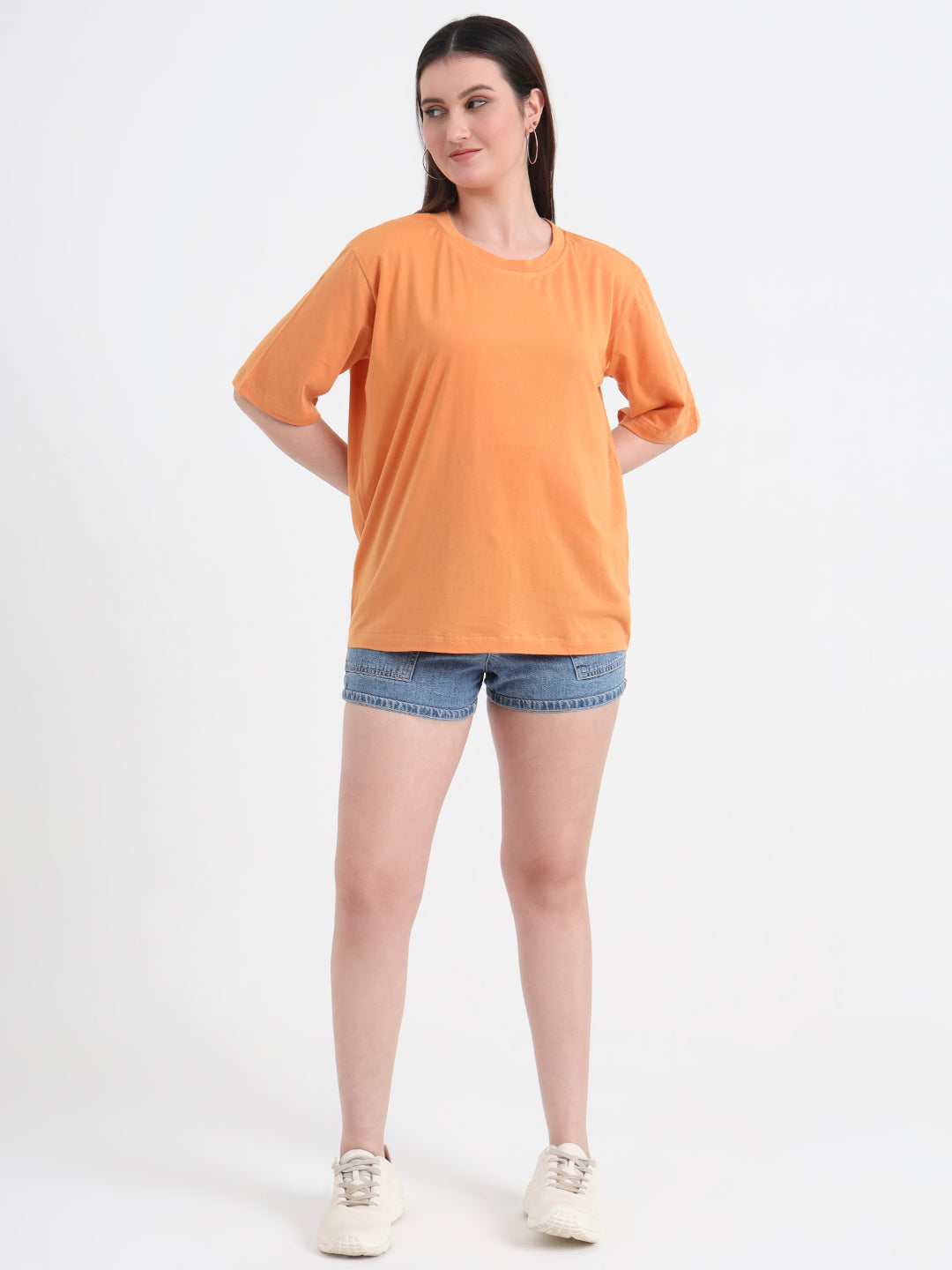 Women Graphic Printed Cotton Oversized T-shirt