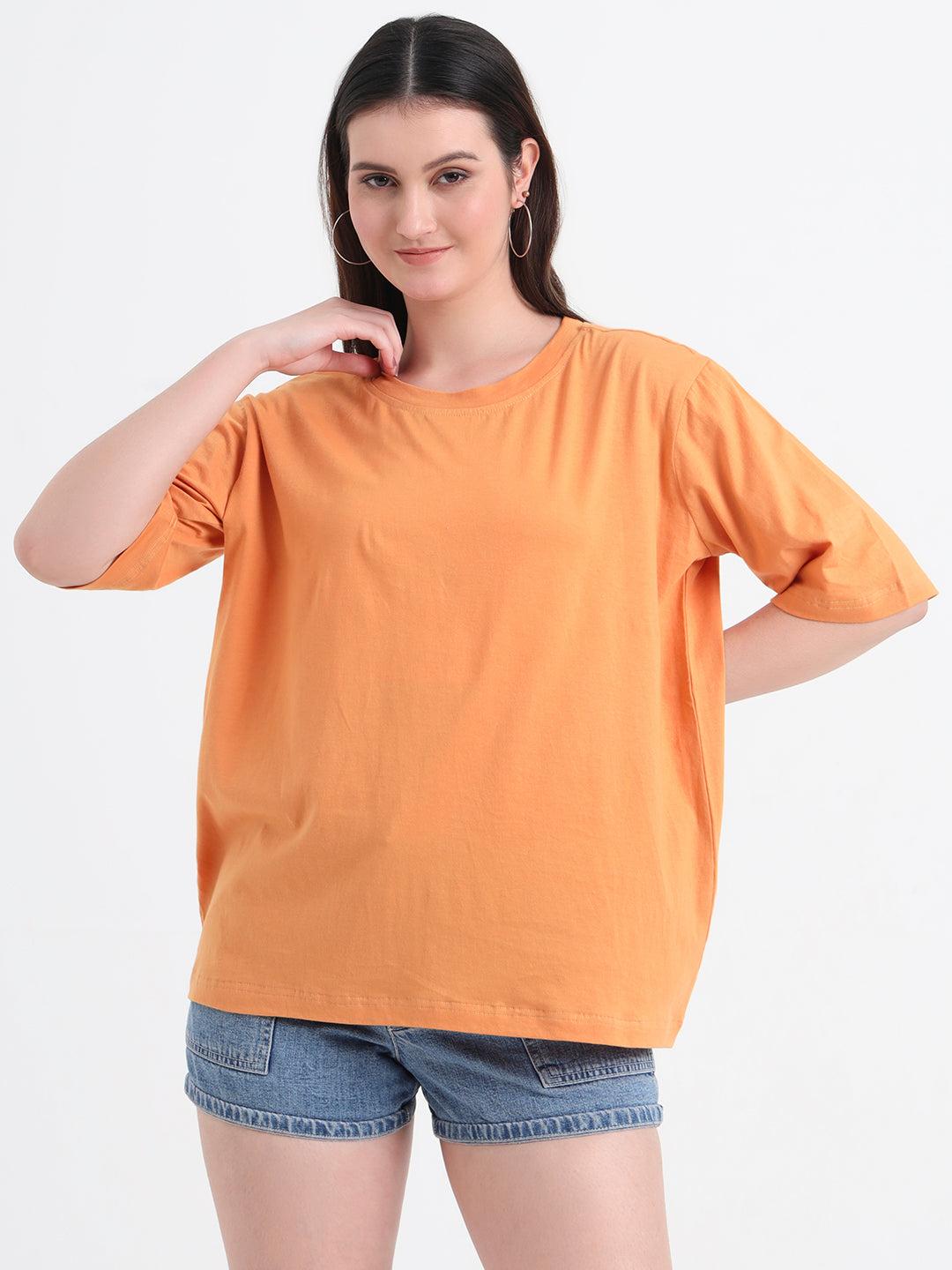 Women Graphic Printed Cotton Oversized T-shirt