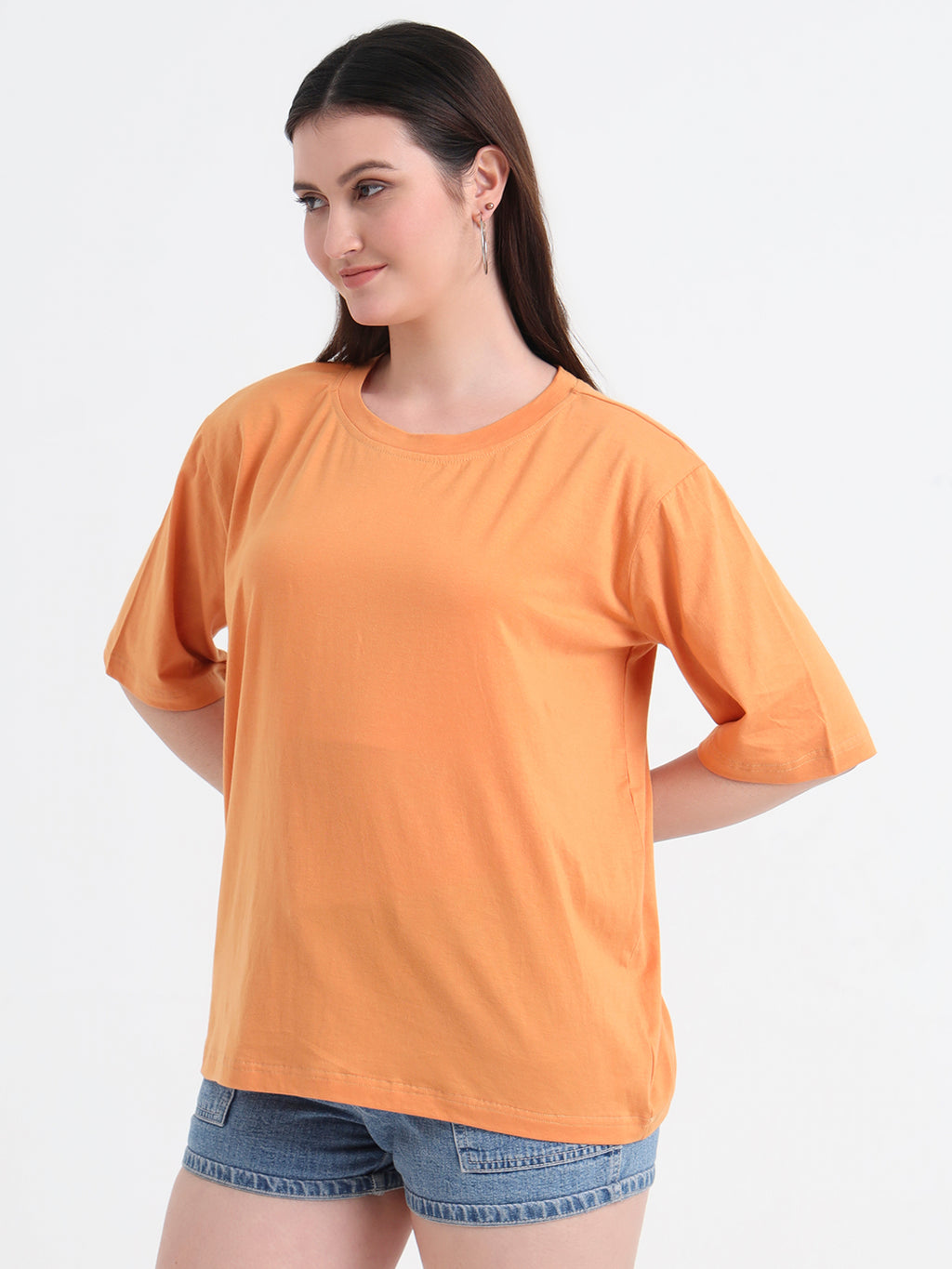 Women Graphic Printed Cotton Oversized T-shirt