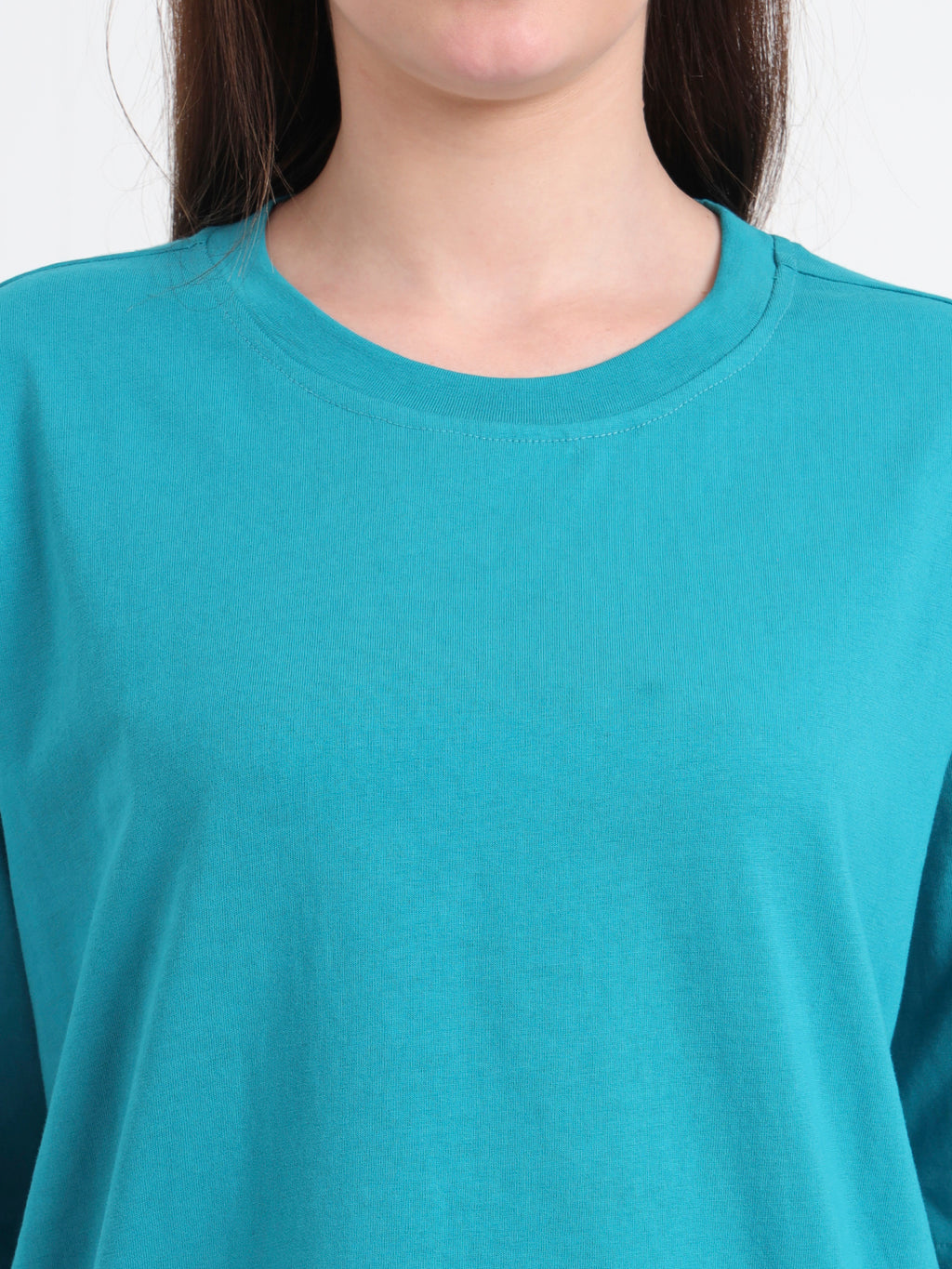 Women Printed Drop-Shoulder Sleeves T-shirt