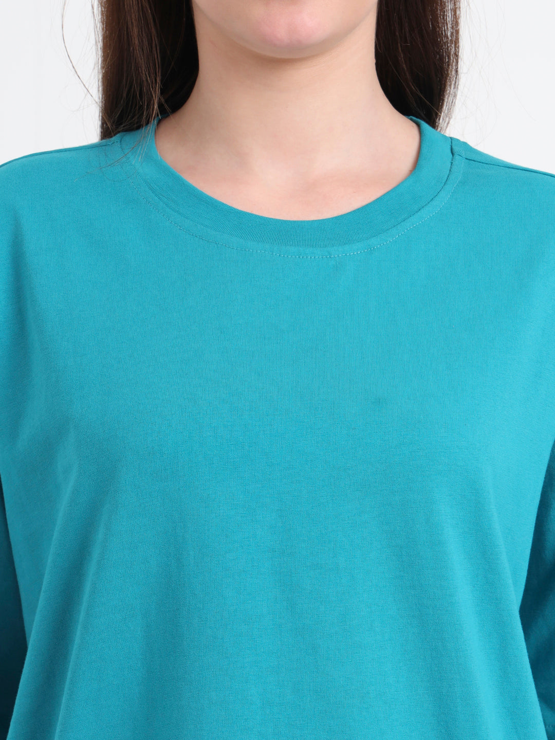 Women Printed Drop-Shoulder Sleeves T-shirt