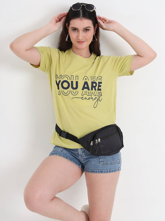 Women Typography Printed T-shirt