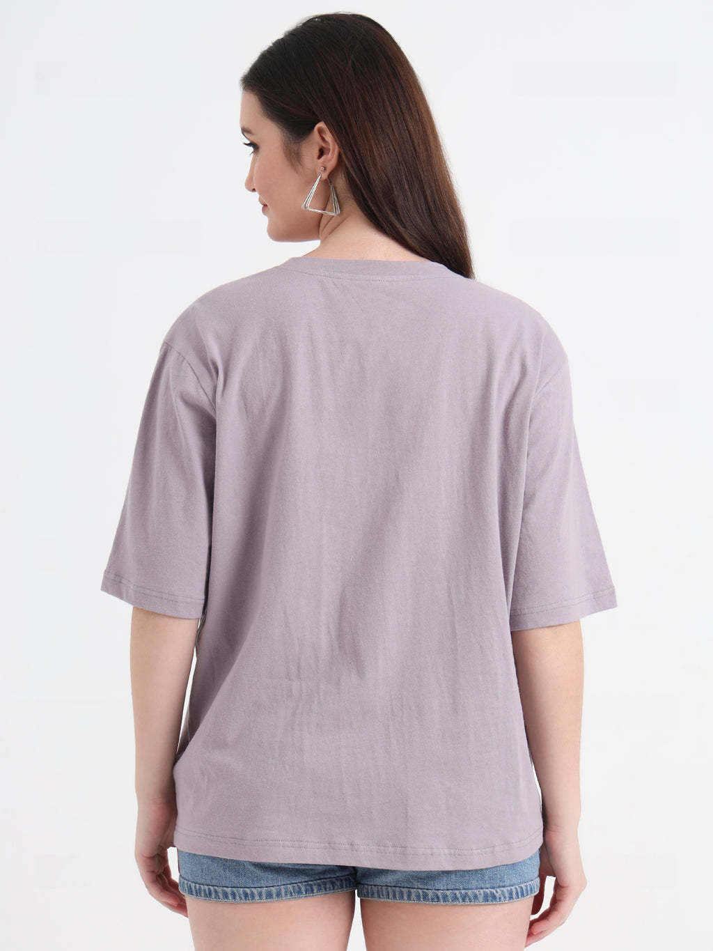 Women Graphic Printed Cotton Oversized T-shirt