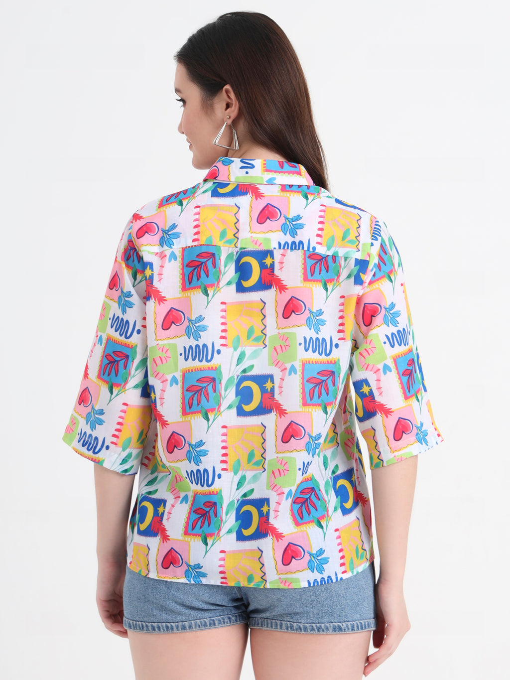 Women Classic Printed Casual Shirt