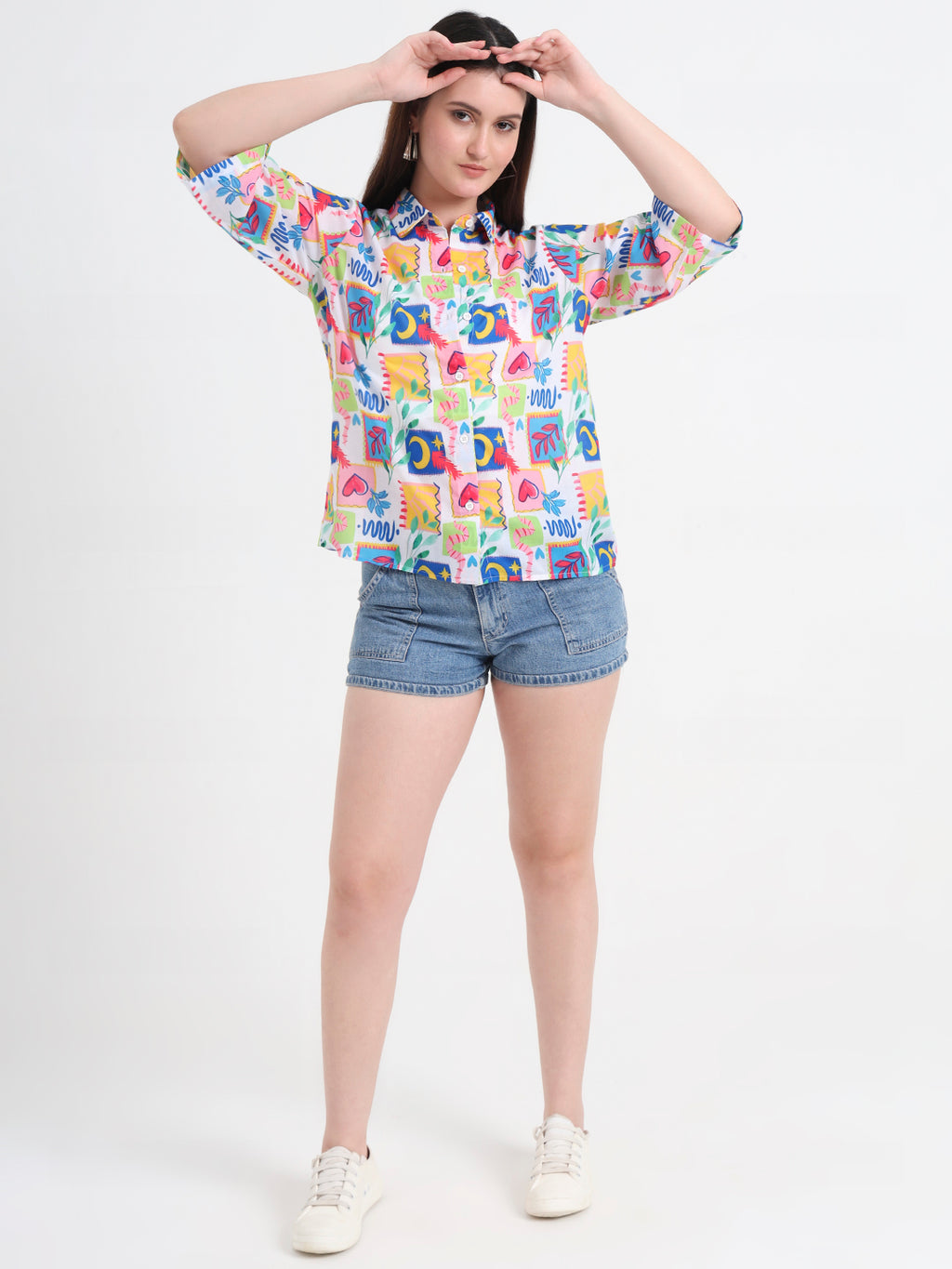 Women Classic Printed Casual Shirt