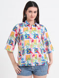 Women Classic Printed Casual Shirt