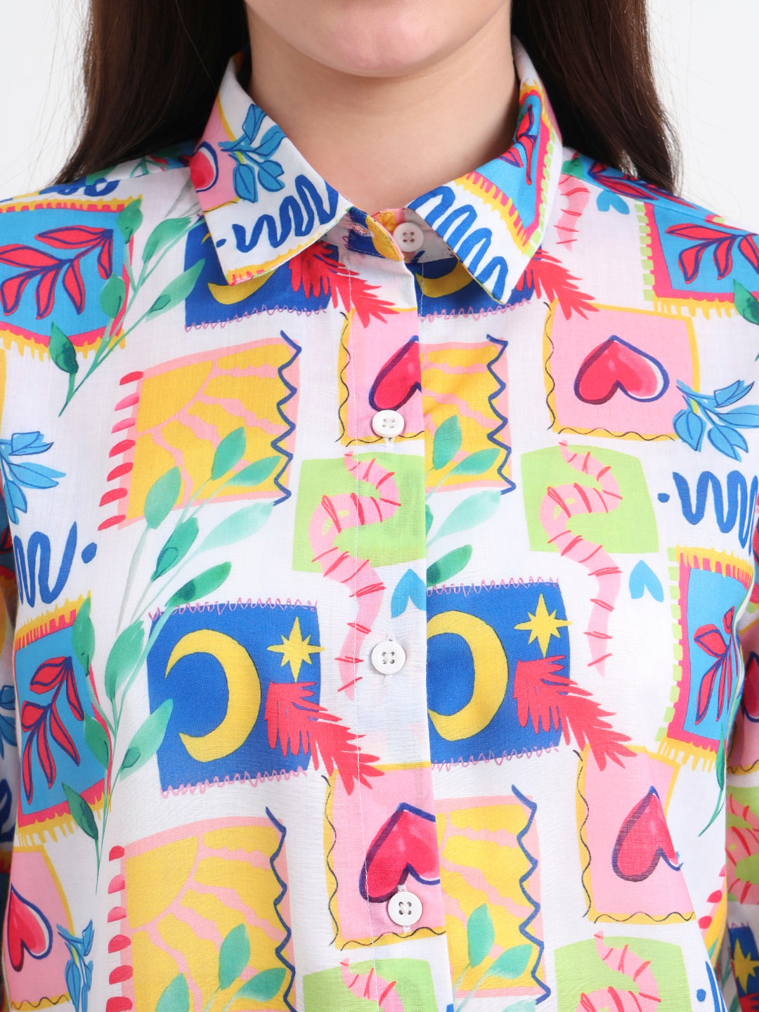 Women Classic Printed Casual Shirt