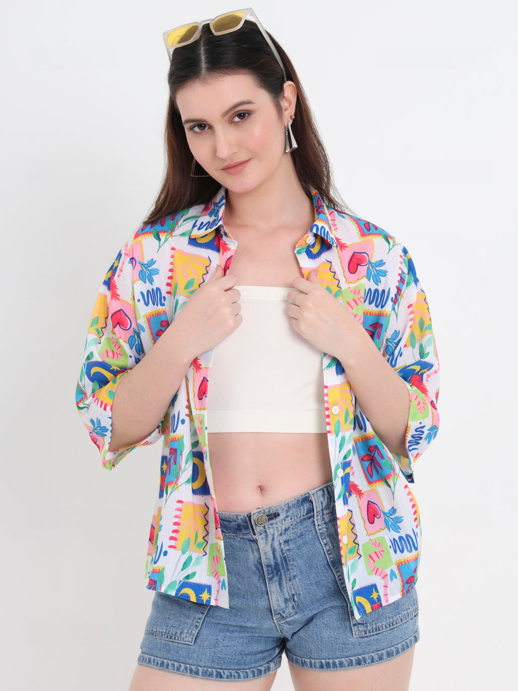 Women Classic Printed Casual Shirt