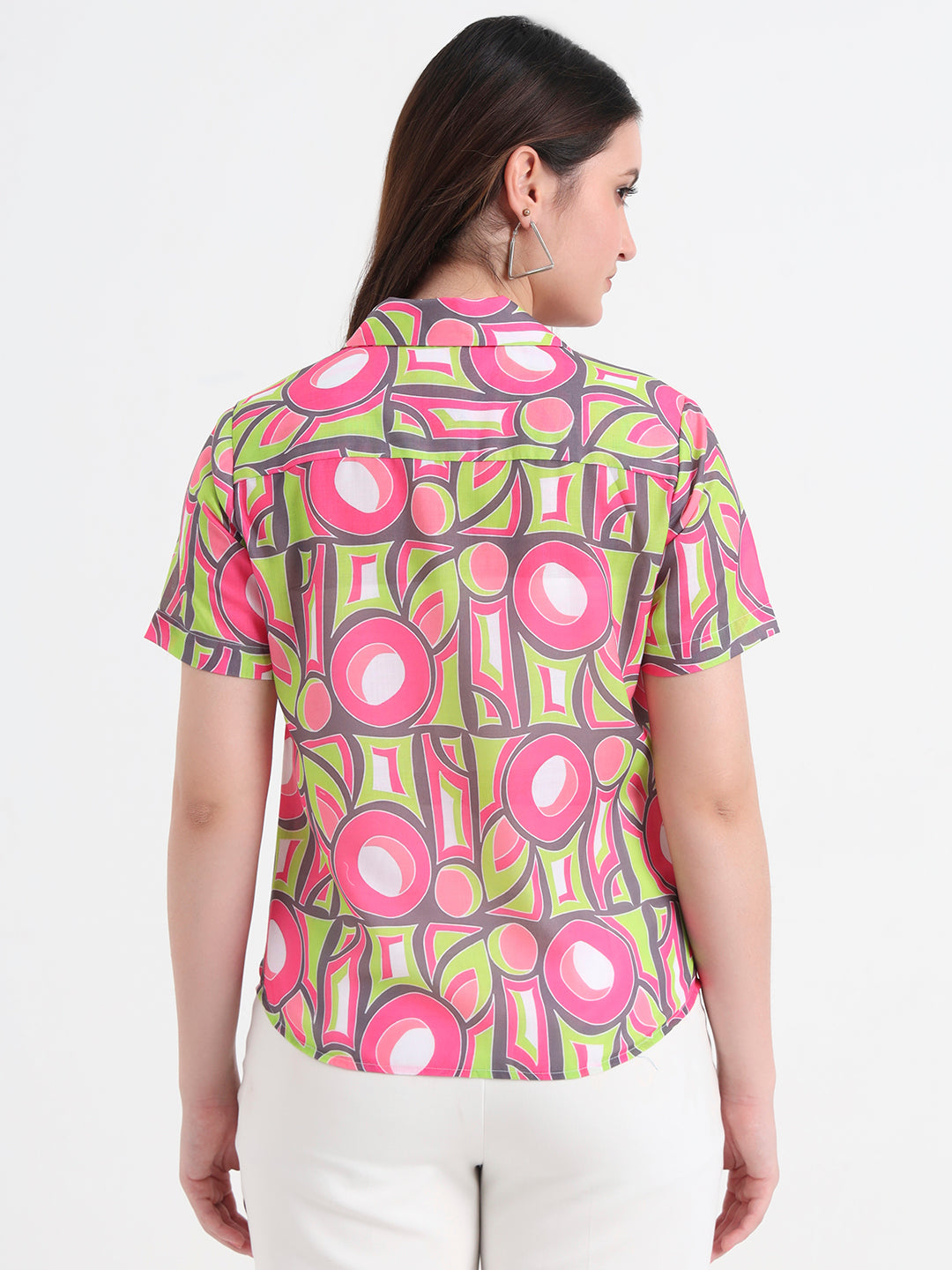 Women Classic Printed Casual Shirt