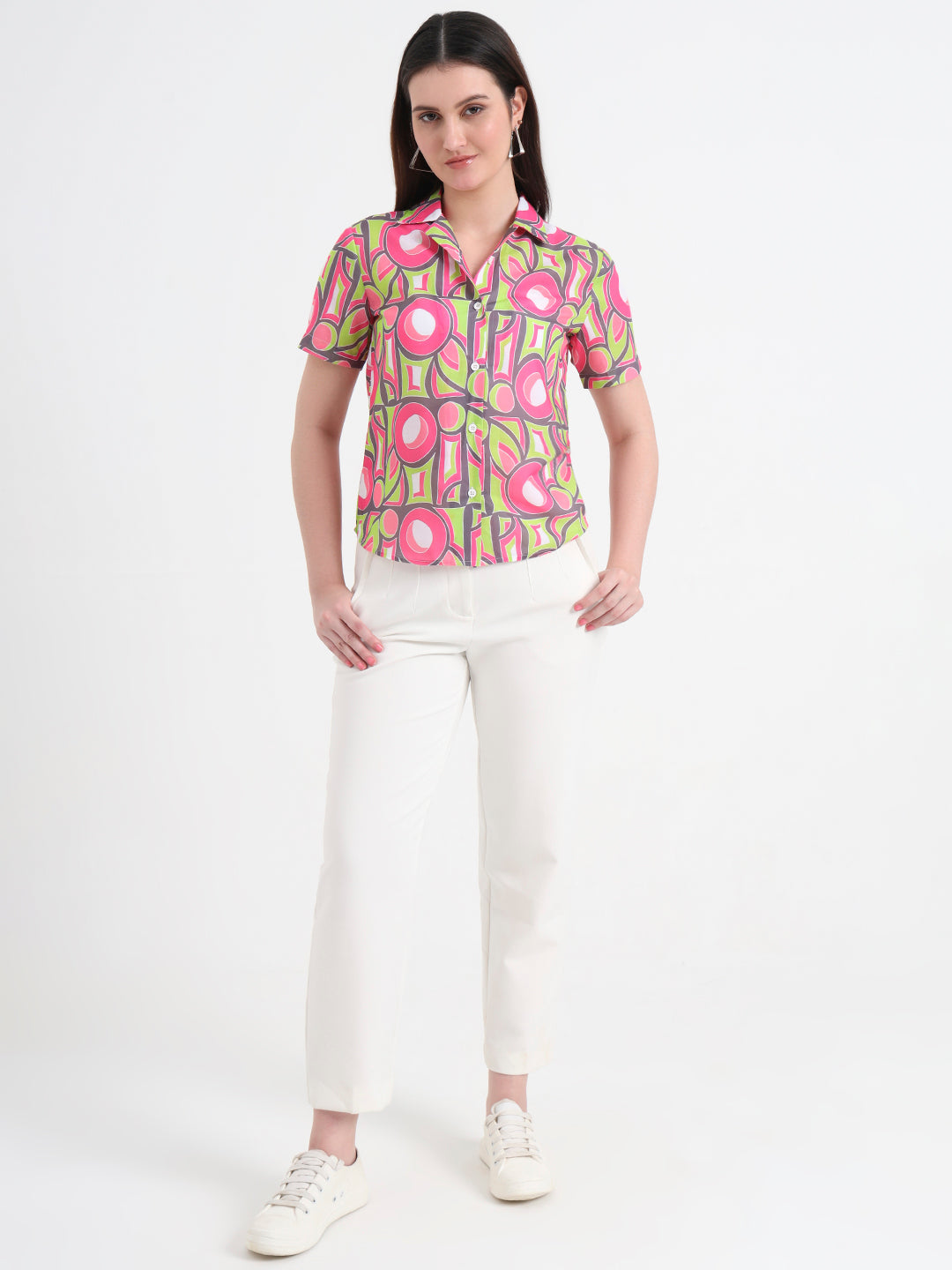 Women Classic Printed Casual Shirt