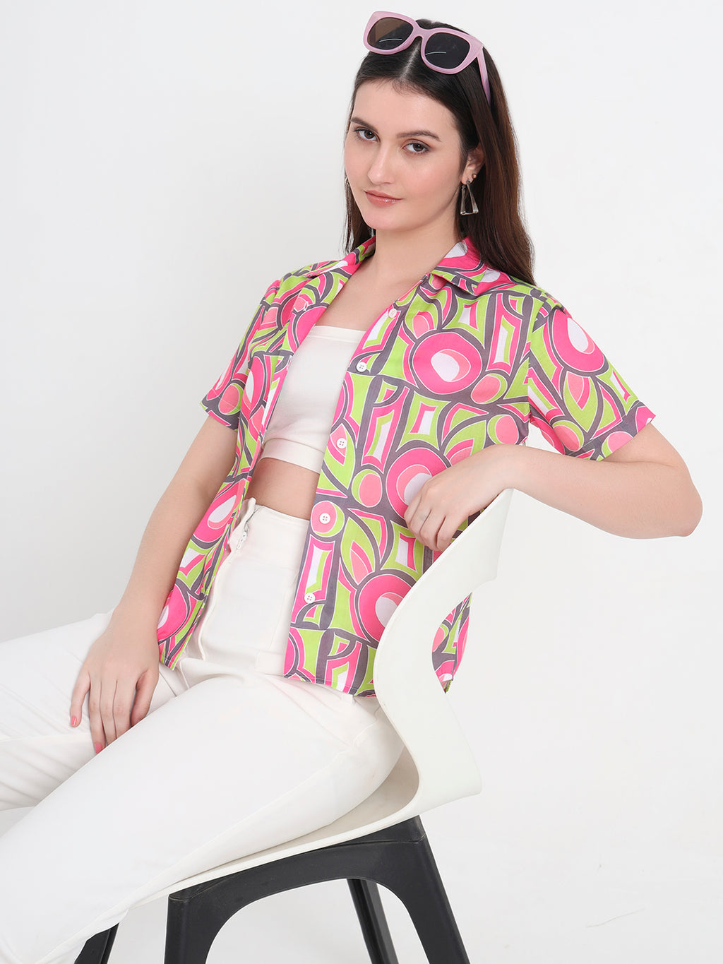 Women Classic Printed Casual Shirt